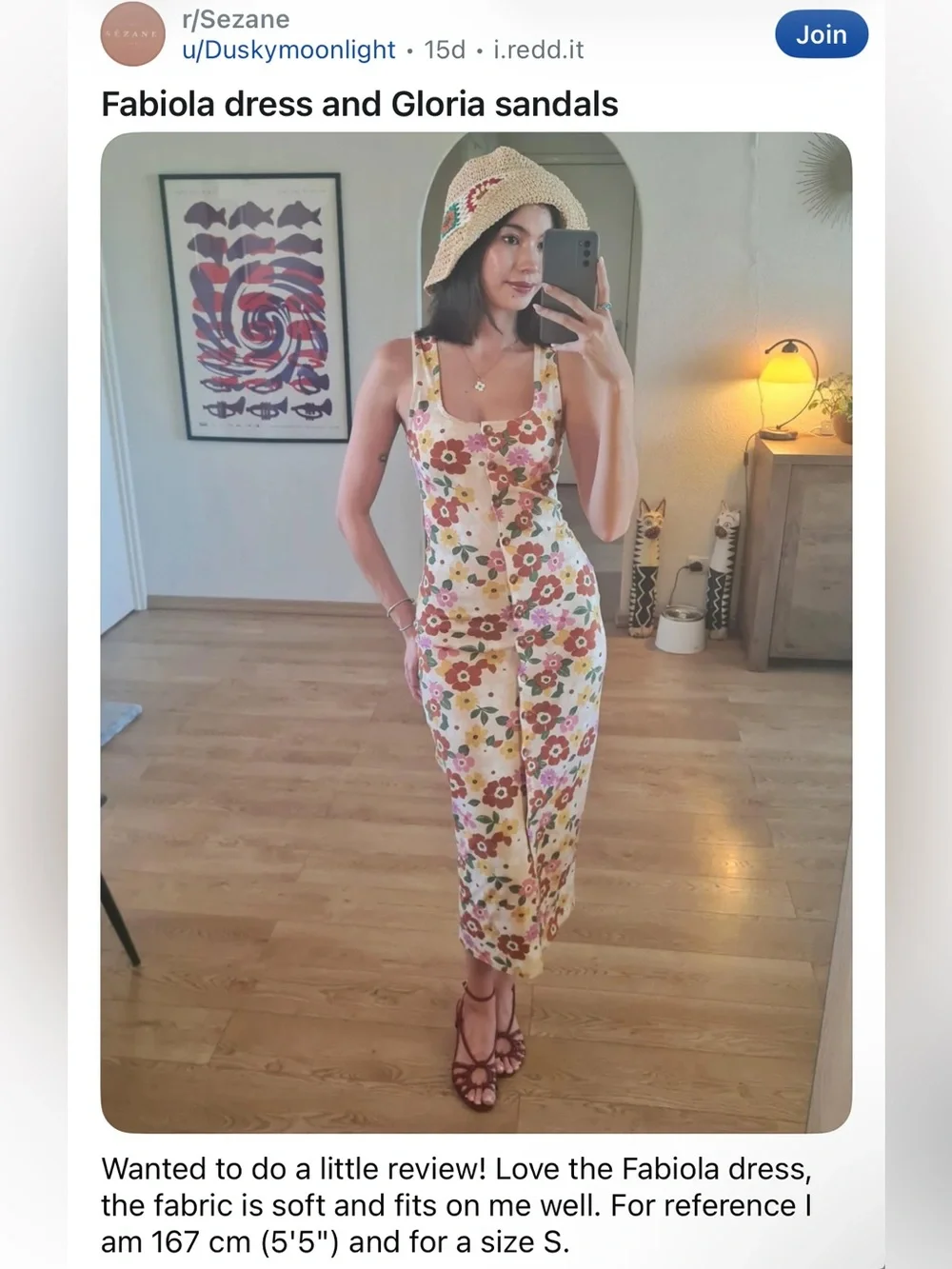 NWT Sezane Fabiola Dress in Sol Print Size M - Picture 3 of 4